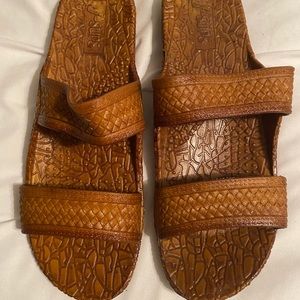 Brand new brown J-slips sandals.